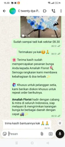 Testimonial Standing Flower nganjuk